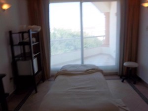 The room where I had my full body chocolate massage