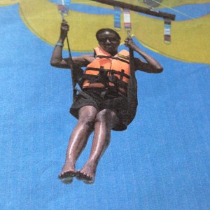 parasailing for the first time in Mexico!